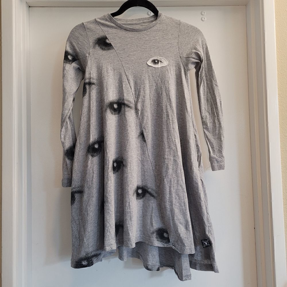 Nununu asymmetrical eye dress 